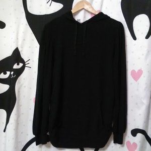 Paisley Sky Black Maternity Hoodie